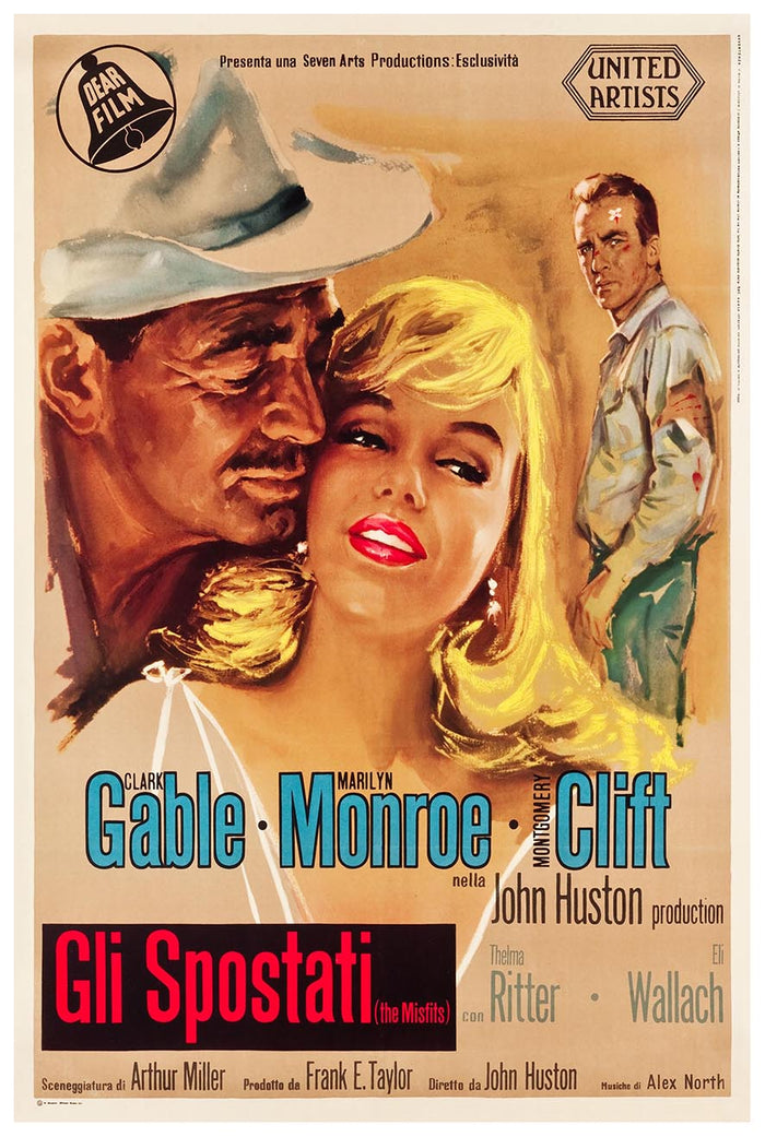 The Misfits 1961- Italian - Vintage Classic Movie Poster