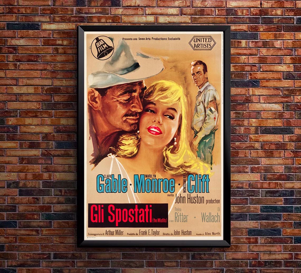 The Misfits 1961- Italian - Vintage Classic Movie Poster – Lost