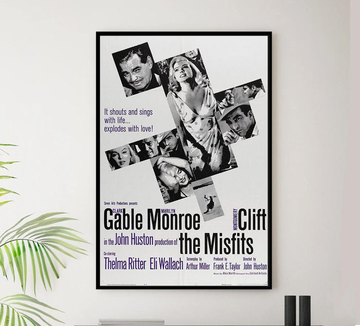The Misfits 1961 - Vintage Classic Movie Poster