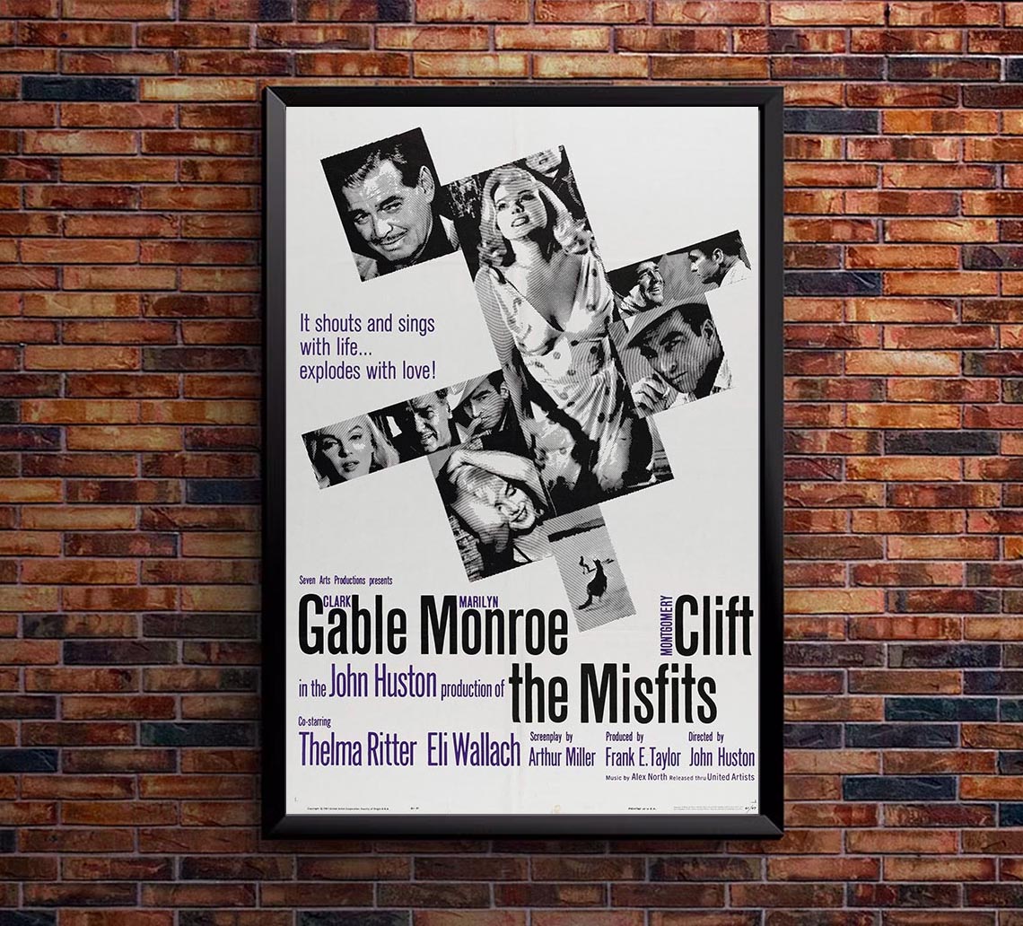 The Misfits 1961 - Vintage Classic Movie Poster – Lost Island