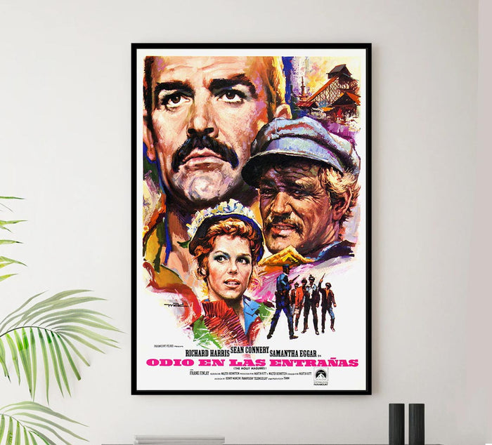 The Molly Maguires 1970 - Spain - Sean Connery - Vintage Classic Movie Poster