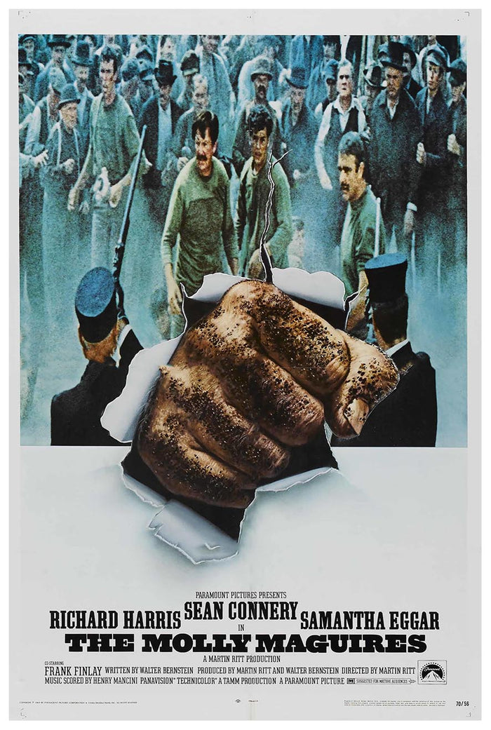 The Molly Maguires 1970 - Sean Connery - Vintage Classic Movie Poster