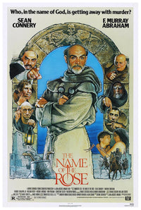 The Name of the Rose 1986 - Sean Connery - Vintage Classic Movie Poster