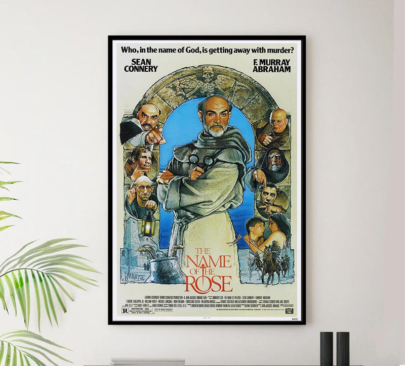 The Name of the Rose 1986 - Sean Connery - Vintage Classic Movie Poster