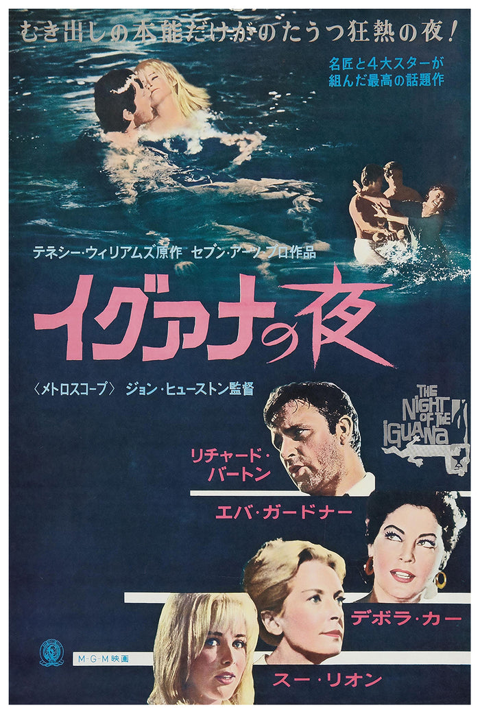 The Night of the Iguana 1964 - Richard Burton - Japan - Classic Movie Poster