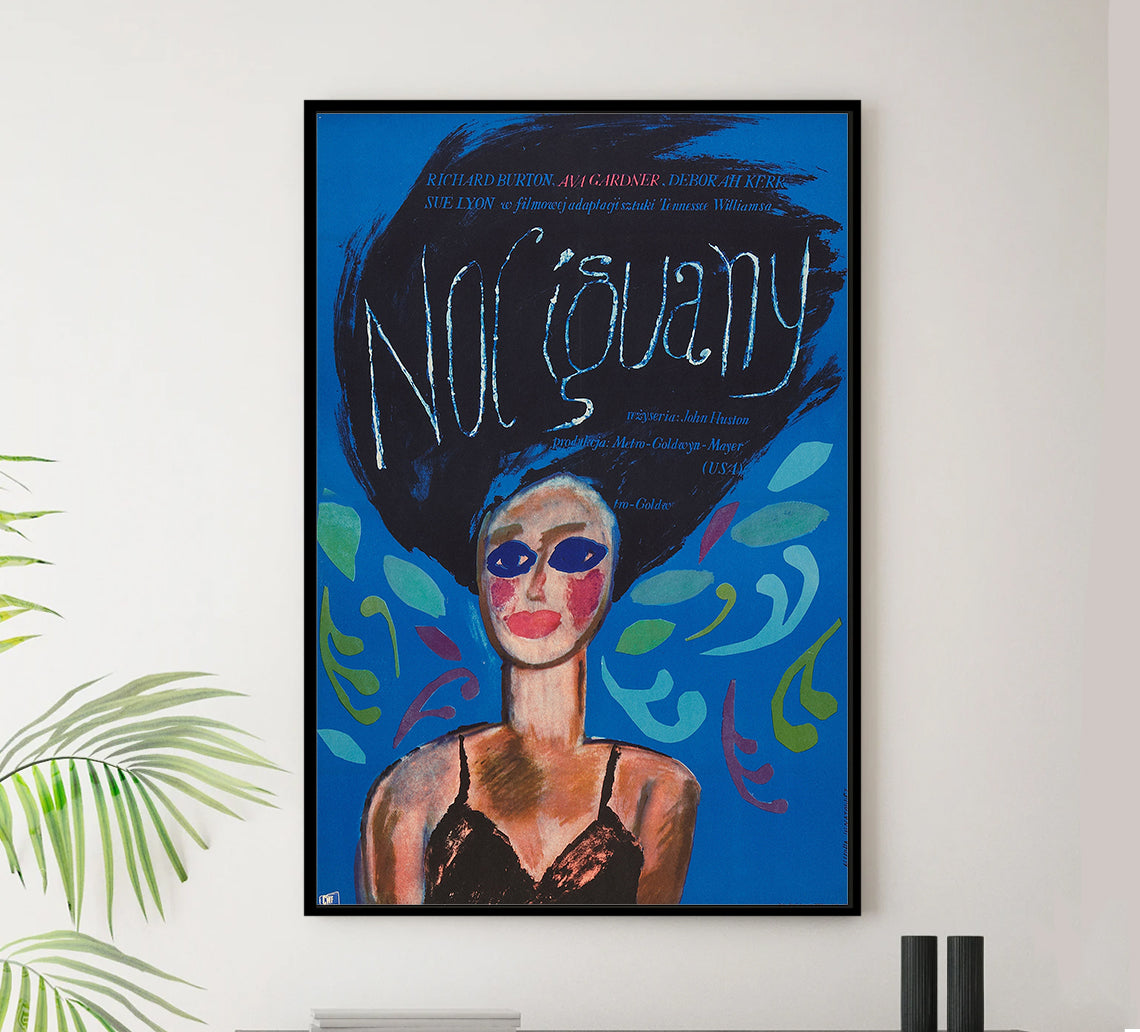 The Night of the Iguana 1964 - Richard Burton - Poland - Classic Movie Poster