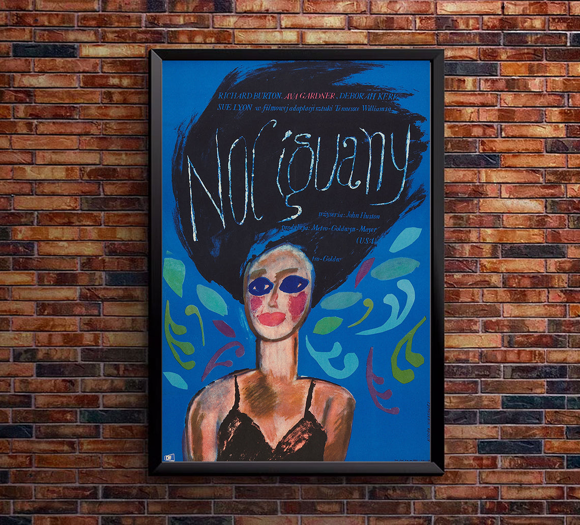 The Night of the Iguana 1964 - Richard Burton - Poland - Classic Movie Poster