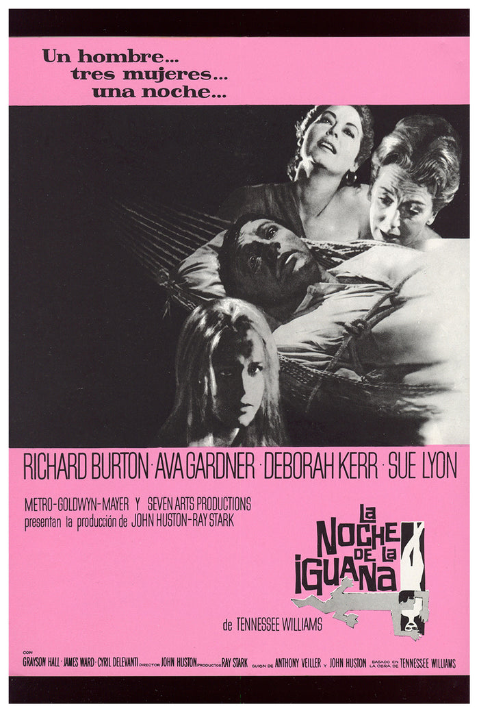 The Night of the Iguana 1964 - Richard Burton - Spain 2 - Classic Movie Poster