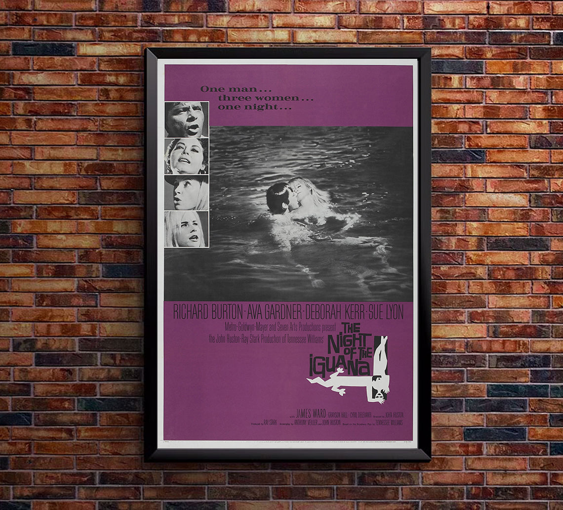 The Night of the Iguana 1964 - Richard Burton - US - Classic Movie Poster