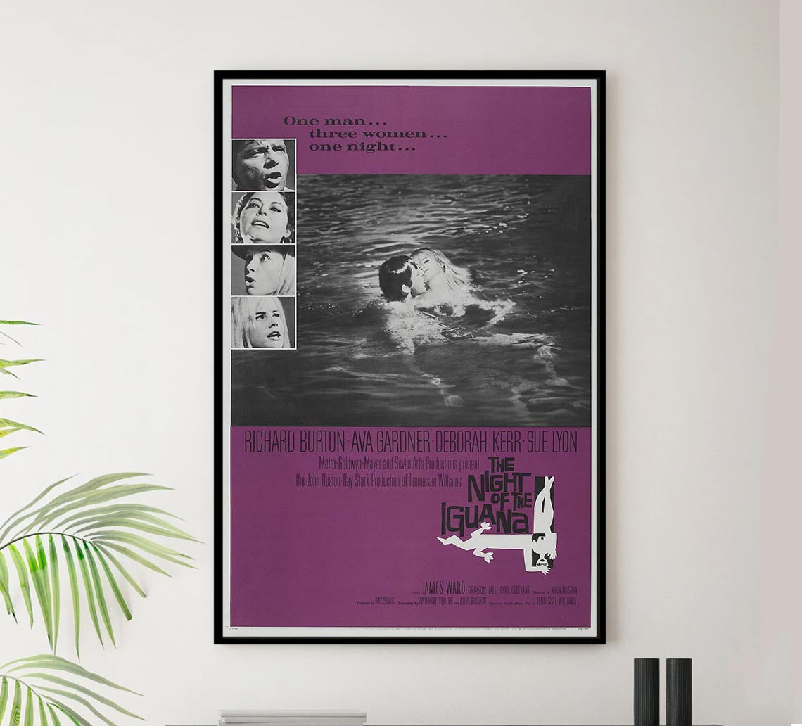 The Night of the Iguana 1964 – Vintage Classic Movie Poster