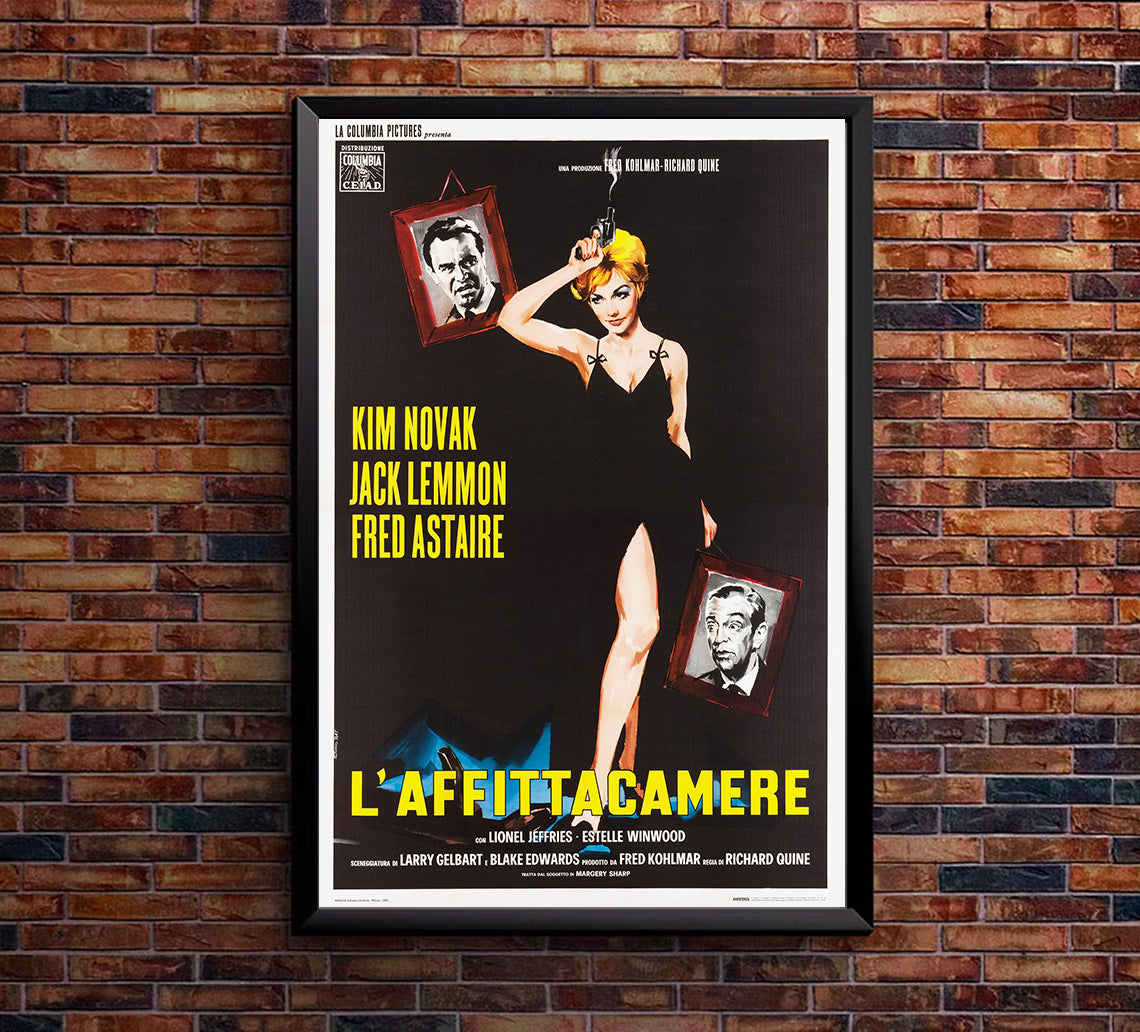 The Notorious Landlady 1962 - Fred Astaire - Italy - Classic Movie Poster