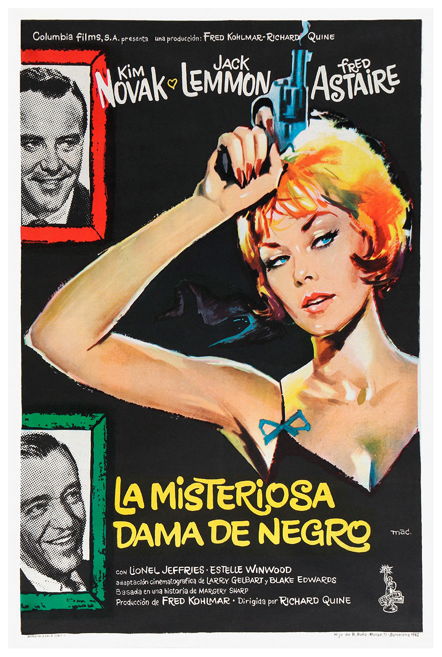 The Notorious Landlady 1962 - Fred Astaire - Spain - Classic Movie Poster