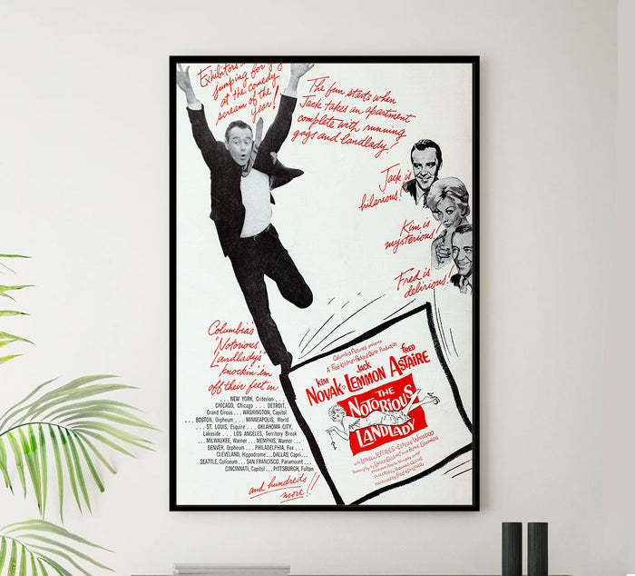 The Notorious Landlady 1962 - Fred Astaire - US (2) - Classic Movie Poster