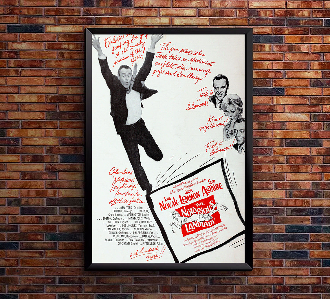 The Notorious Landlady 1962 - Fred Astaire - US (2) - Classic Movie Poster