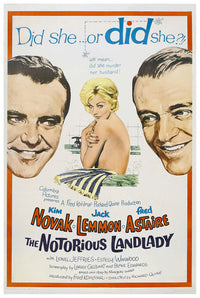 The Notorious Landlady 1962 - Fred Astaire - US - Classic Movie Poster