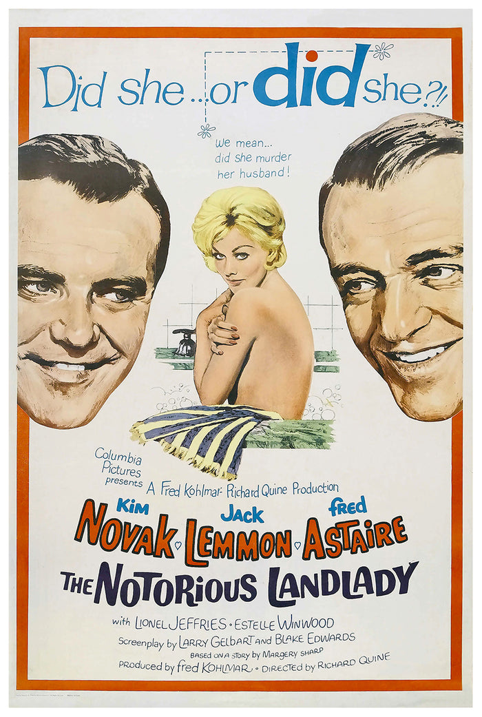 The Notorious Landlady 1962 - Fred Astaire - US - Classic Movie Poster