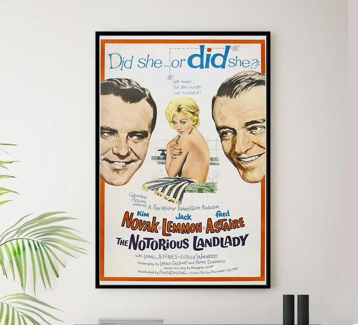 The Notorious Landlady 1962 - Fred Astaire - US - Classic Movie Poster