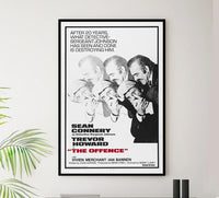 The Offence 1973 - Sean Connery - Vintage Classic Movie Poster