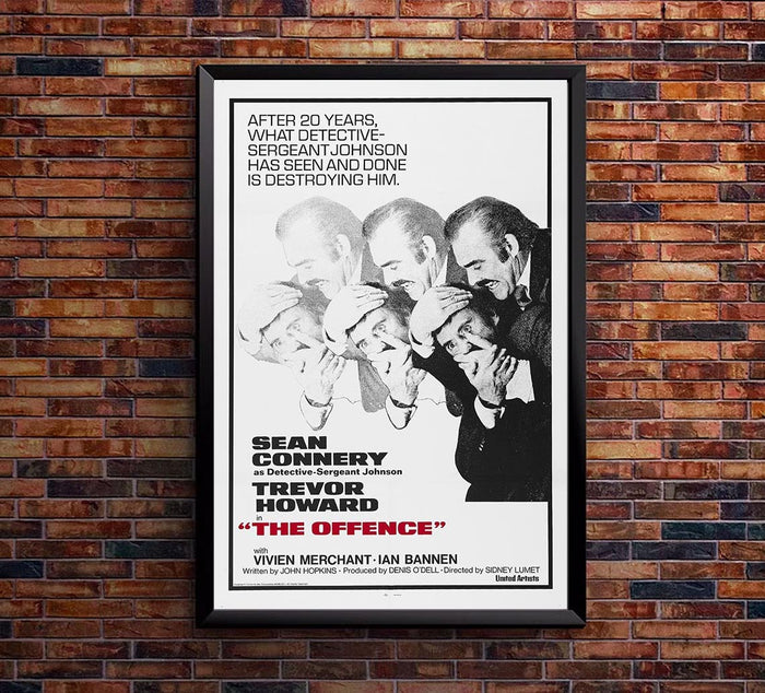 The Offence 1973 - Sean Connery - Vintage Classic Movie Poster