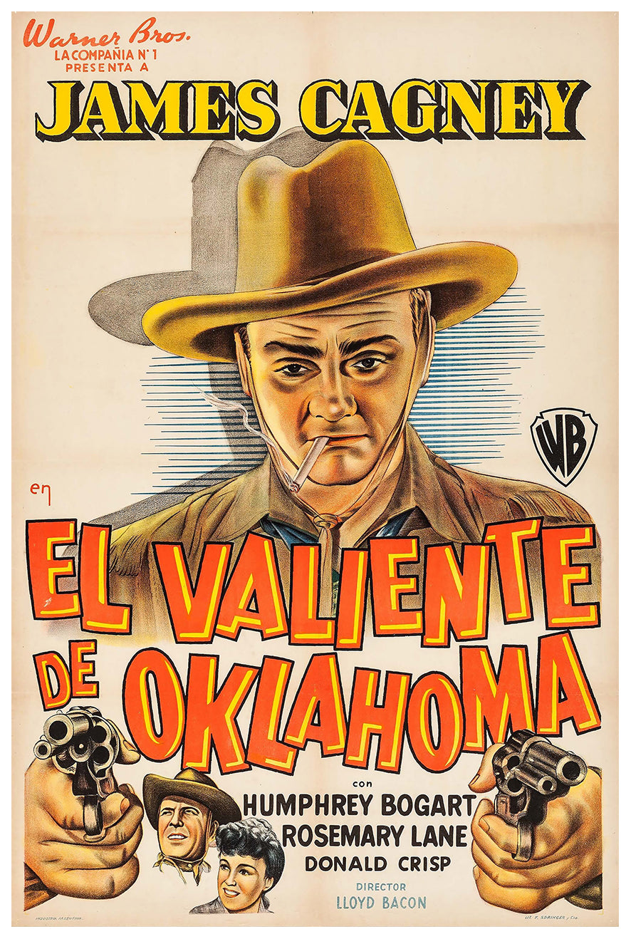 The Oklahoma Kid 1939 - James Cagney - Argentina - Classic Movie Poster