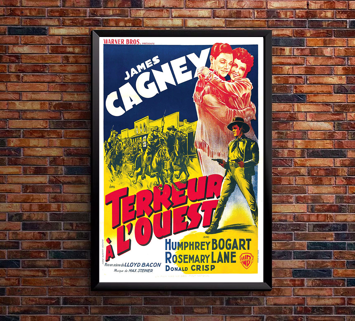 The Oklahoma Kid 1939 - James Cagney - France - Classic Movie Poster