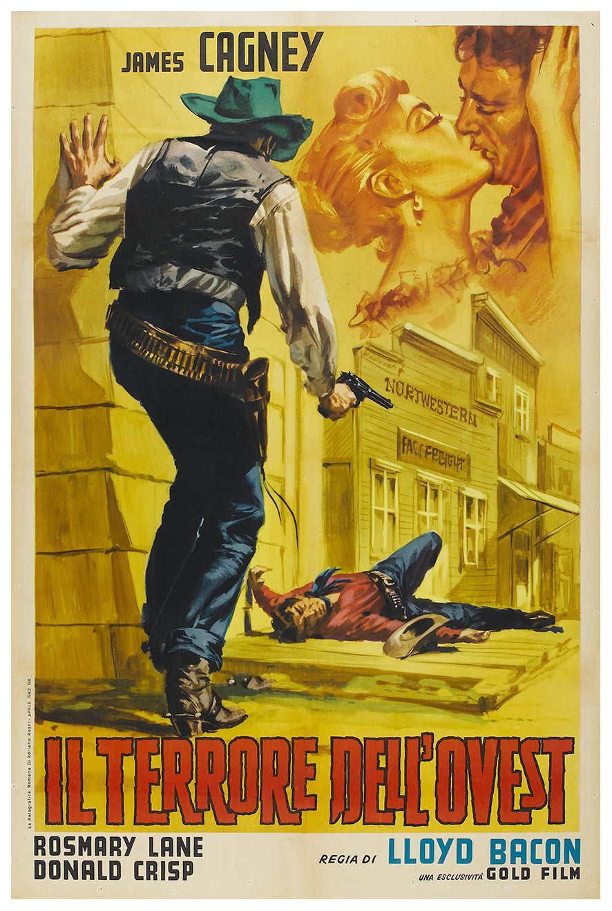 The Oklahoma Kid 1939 - James Cagney - Italy - Classic Movie Poster