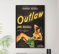 The Outlaw 1943 - French - Vintage Classic Movie Poster