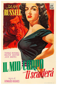 The Outlaw 1943 - Italian - Vintage Classic Movie Poster