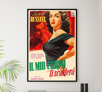 The Outlaw 1943 - Italian - Vintage Classic Movie Poster