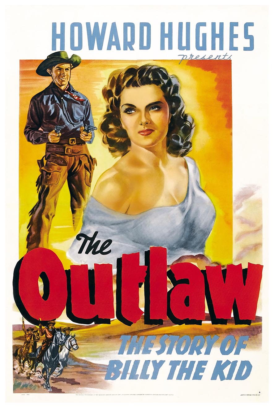 The Outlaw 1943 v2 - Vintage Classic Movie Poster