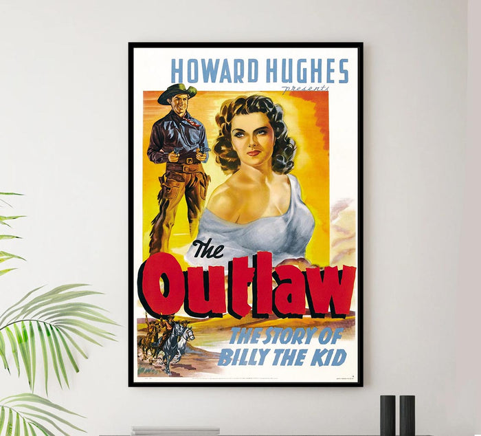 The Outlaw 1943 v2 - Vintage Classic Movie Poster