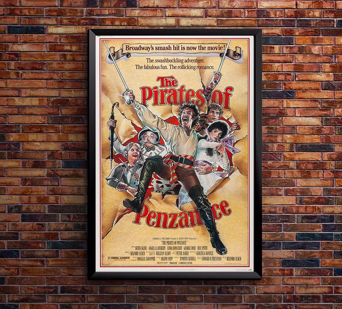 The Pirates of Penzance 1983 - Vintage Pirate Classic Movie Poster