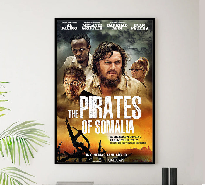 The Pirates of Somalia 2017 - Al Pacino - Lebanon - Classic Movie Poster
