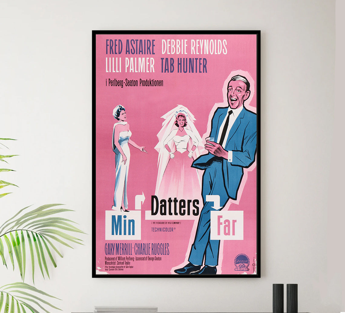 The Pleasure of His Company 1961 - Fred Astaire - Denmark - Classic Movie Poster