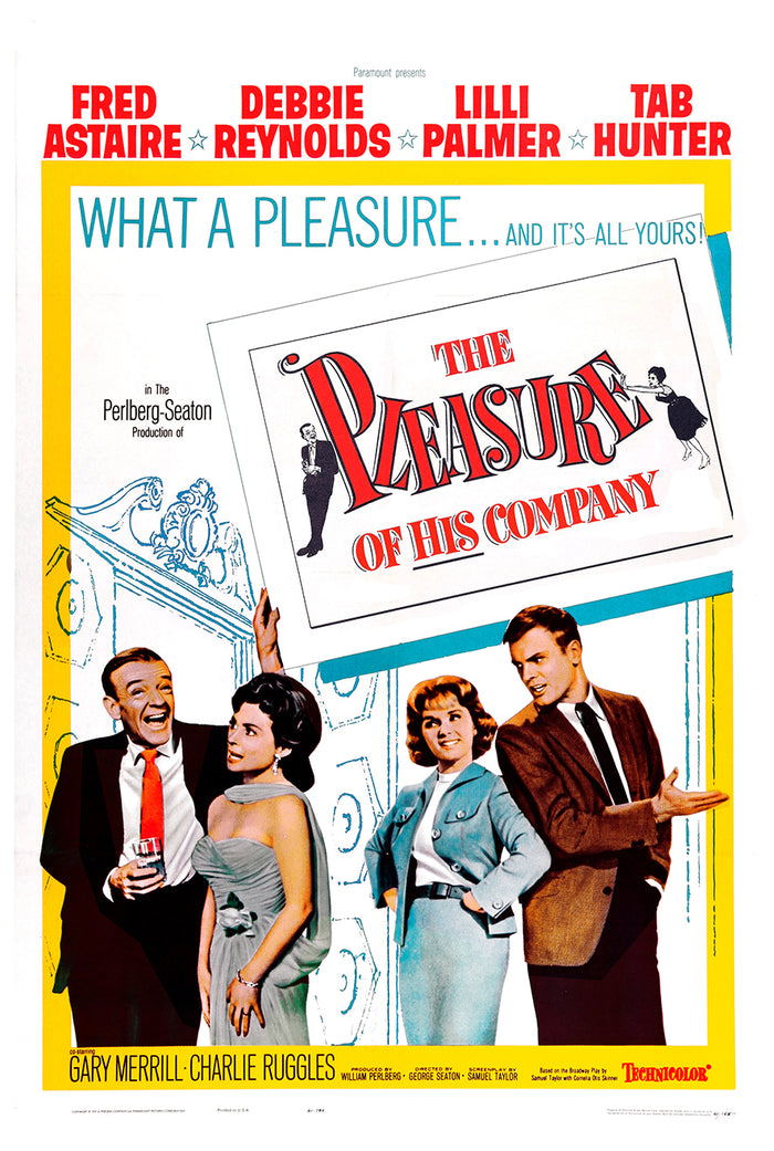 The Pleasure of His Company 1961 - Fred Astaire - US - Classic Movie Poster