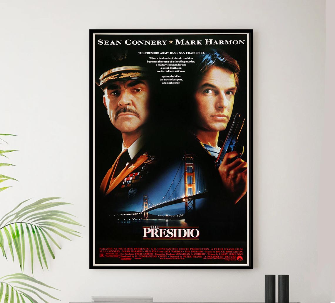 The Presidio 1988 - Sean Connery - Vintage Classic Movie Poster