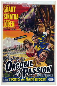 The Pride and the Passion 1957 - Cary Grant - Belgium - Classic Movie Poster