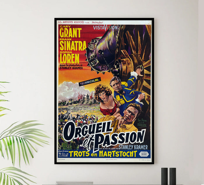 The Pride and the Passion 1957 - Cary Grant - Belgium - Classic Movie Poster