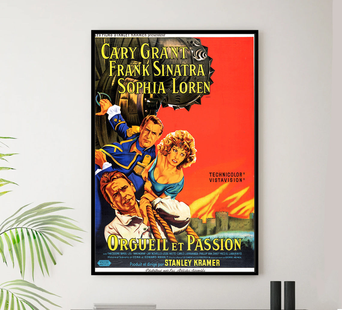 The Pride and the Passion 1957 - Cary Grant - France - Classic Movie Poster