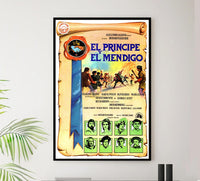 The Prince and the Pauper 1977 - Spanish - Charlton Heston - Vintage Classic Movie Poster