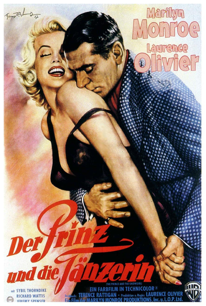 The Prince and the Showgirl 1957 - German - Vintage Classic Movie Poster
