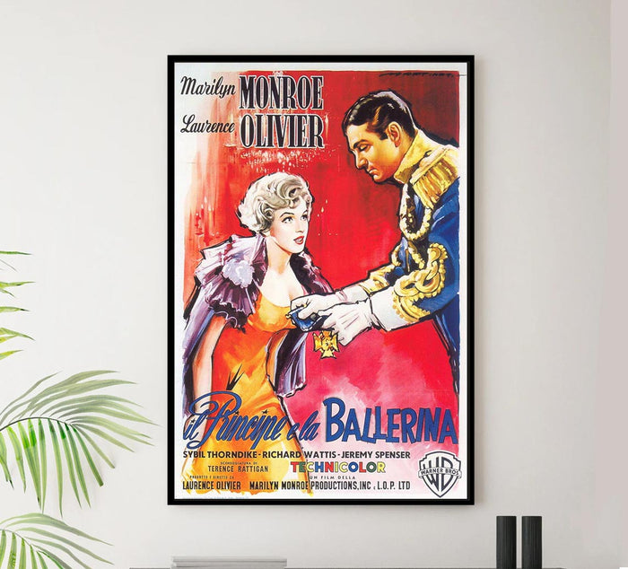 The Prince and the Showgirl 1957 - Italian - Vintage Classic Movie Poster