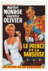 The Prince and the Showgirl 1957 - Laurence Olivier - Belgium - Classic Movie Poster