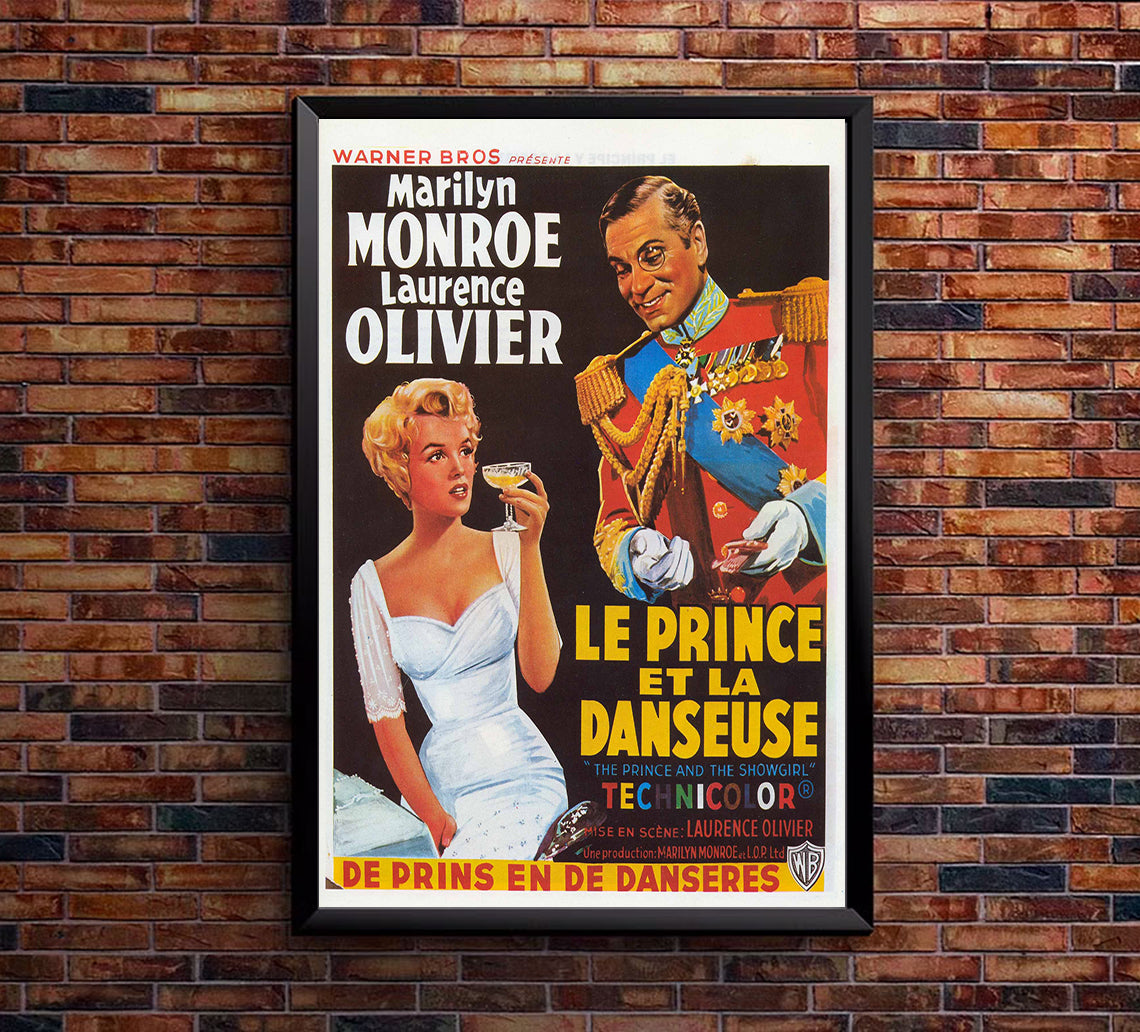 The Prince and the Showgirl 1957 - Laurence Olivier - Belgium - Classic Movie Poster
