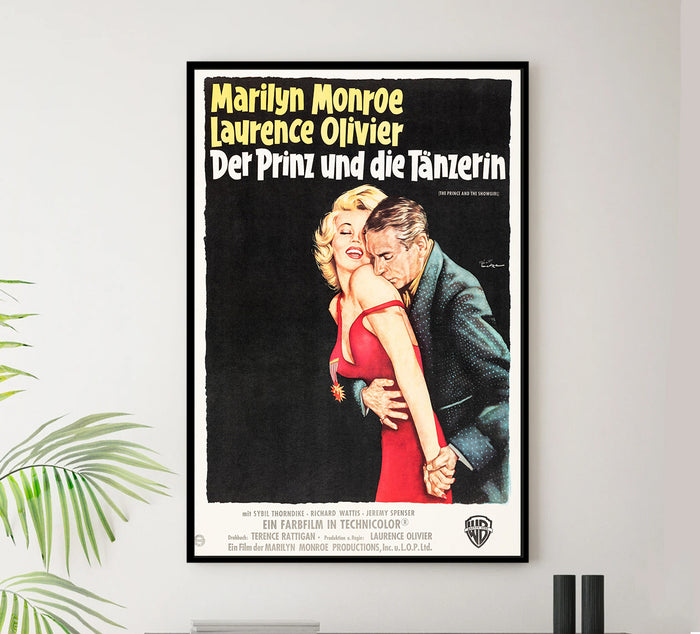 The Prince and the Showgirl 1957 - Laurence Olivier - Germany - Classic Movie Poster