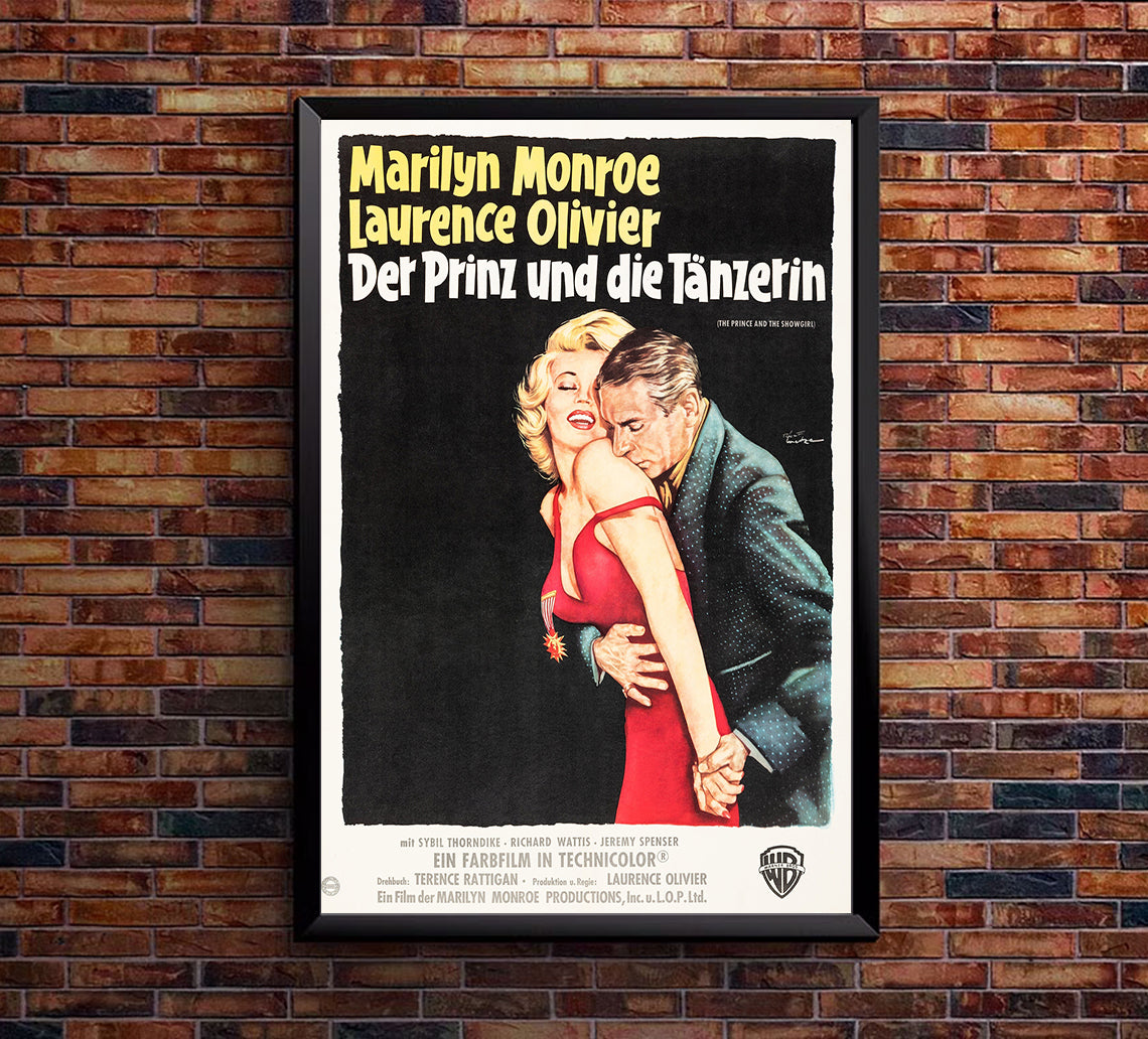 The Prince and the Showgirl 1957 - Laurence Olivier - Germany - Classic Movie Poster