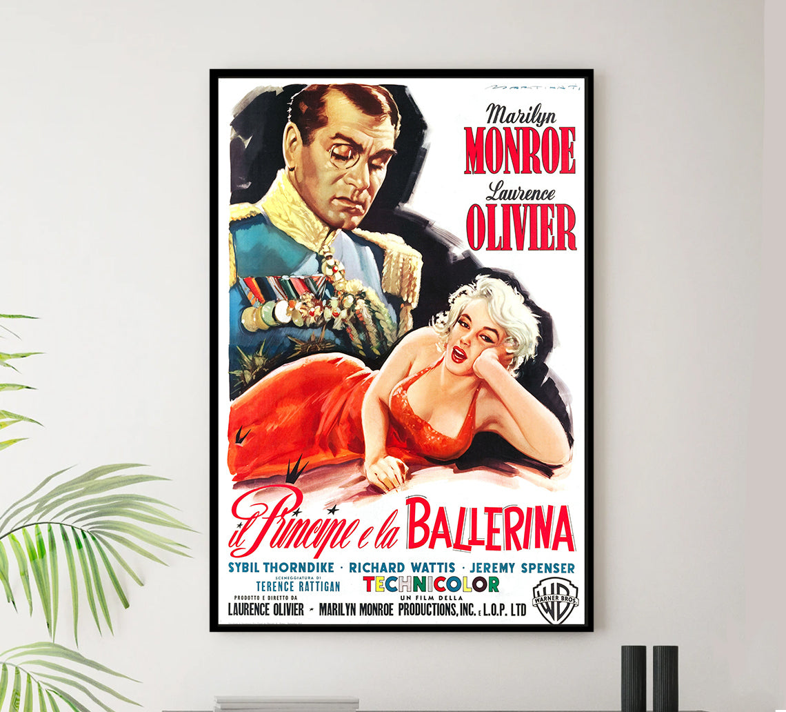 The Prince and the Showgirl 1957 - Laurence Olivier - Italy - Classic Movie Poster