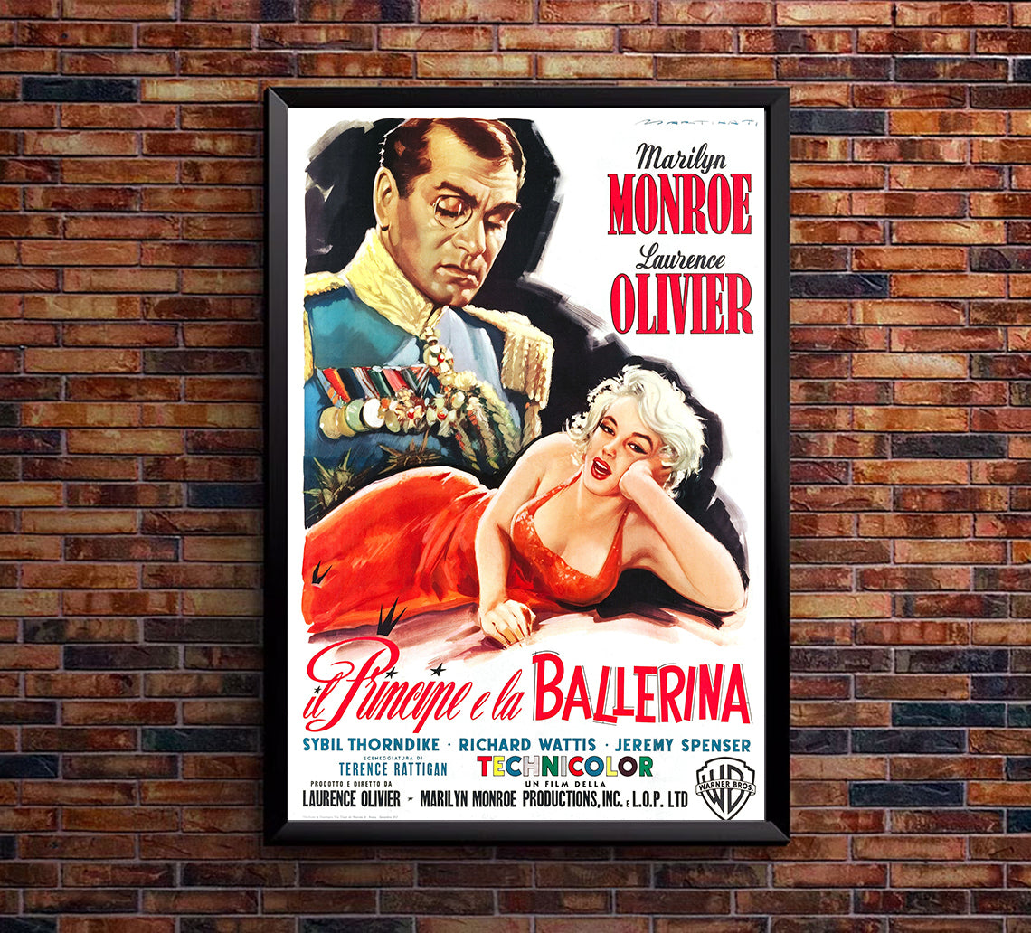 The Prince and the Showgirl 1957 - Laurence Olivier - Italy - Classic Movie Poster