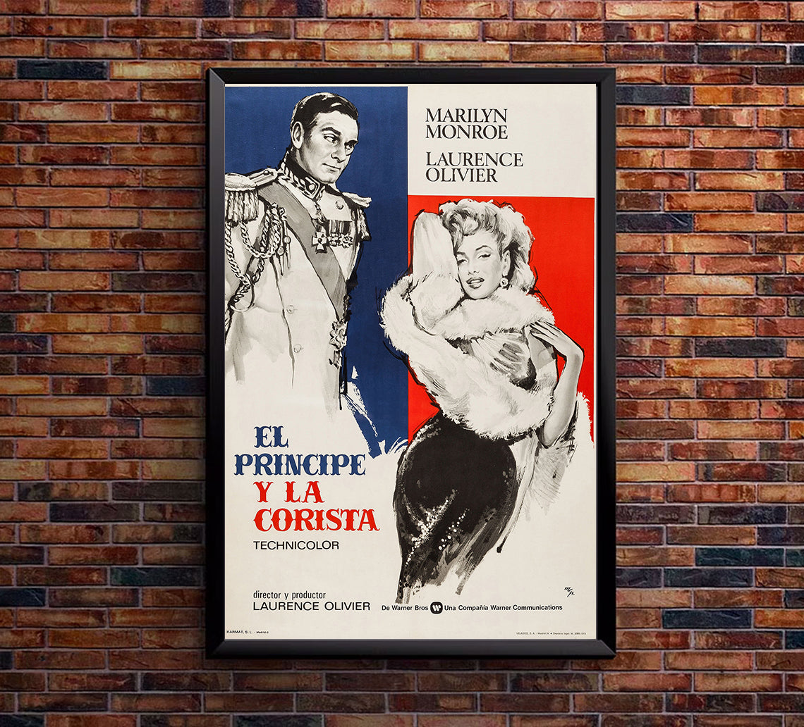 The Prince and the Showgirl 1957 - Laurence Olivier - Spain - Classic Movie Poster