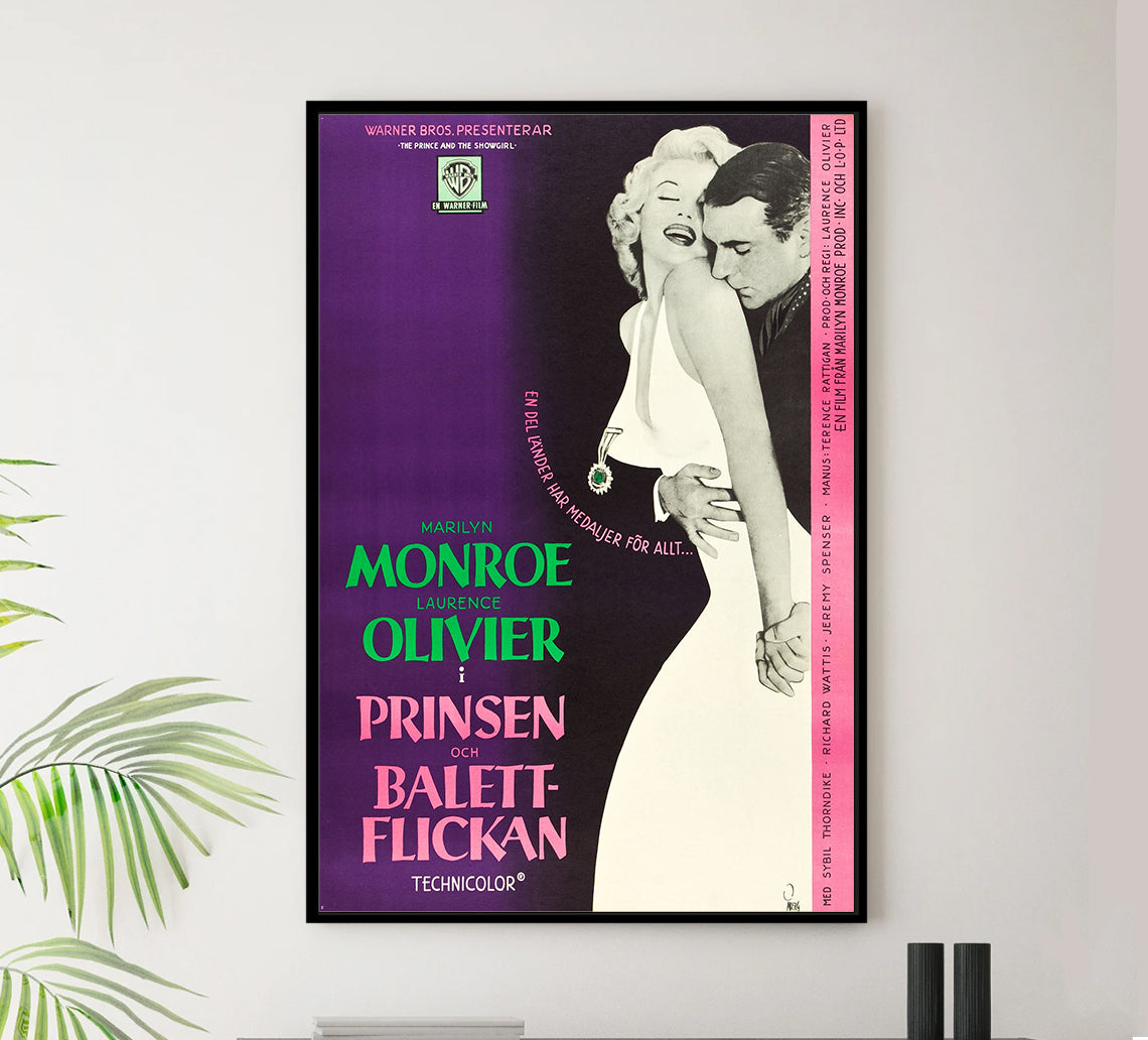 The Prince and the Showgirl 1957 - Laurence Olivier - Sweden - Classic Movie Poster